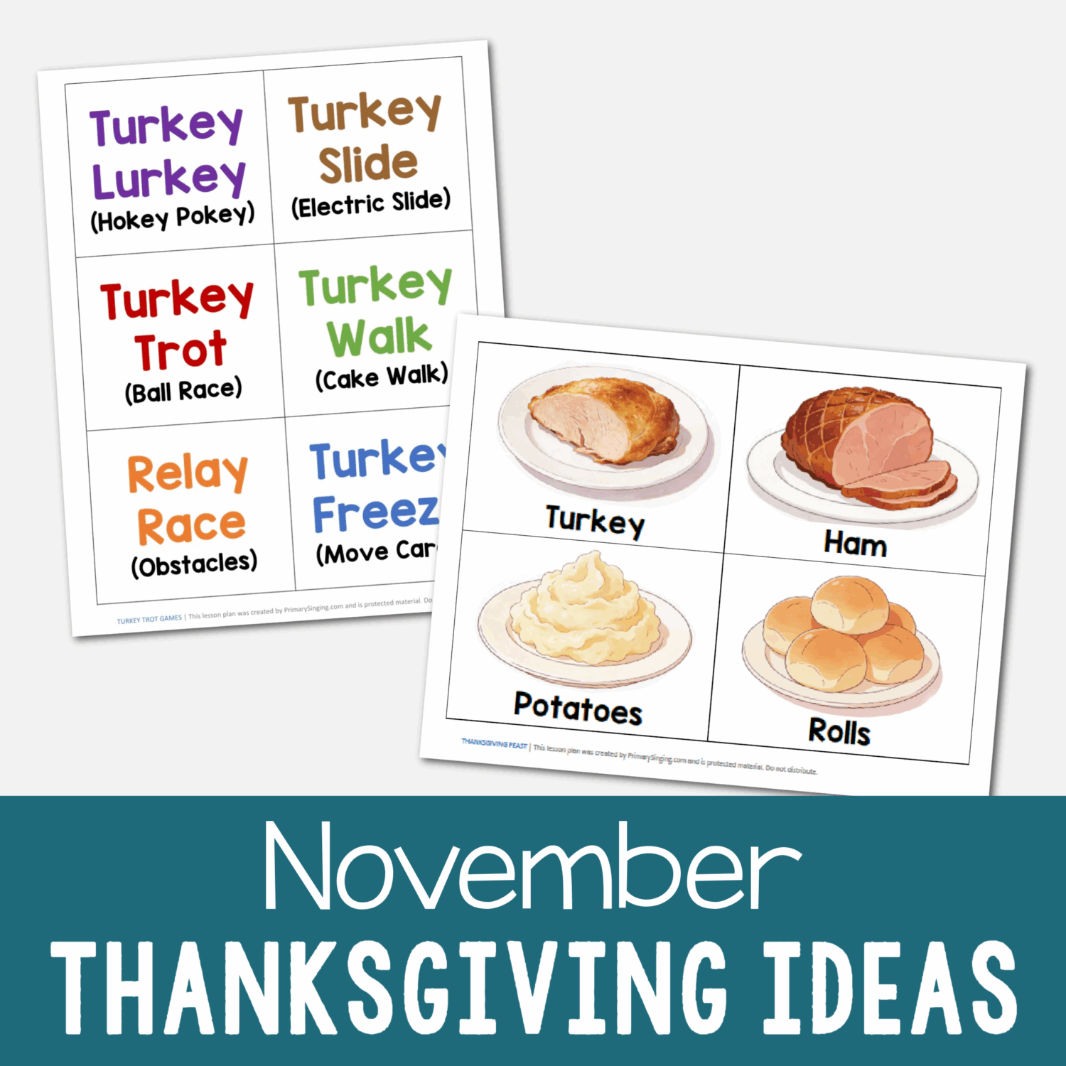 November Overview & Thanksgiving Activities 2 November Old Testament Thanksgiving Singing Time Ideas