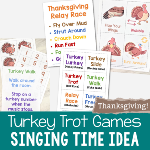 Shop Thanksgiving Turkey Trot Singing Time Ideas