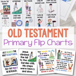 Come Follow Me Old Testament Singing Time Flip Charts - Use this go-to resource to find all of your song charts for the old testament year! Plus lots of resources to help LDS Primary Music leaders make the most out of using flipcharts in Singing Time!