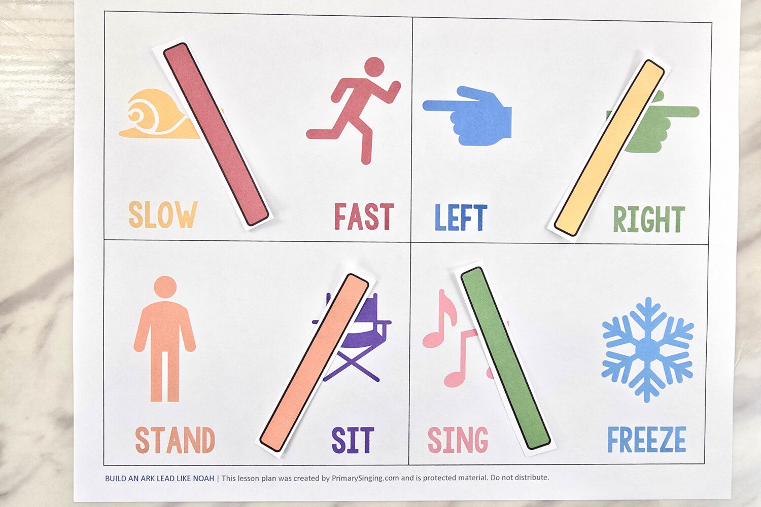 Build an Ark Fill in the Phrase 9 Build an Ark Lead Like Noah singing time activity - Add in fun variation to how you sing through this song and invite a helper to come up front to stand like Noah and try to lead the people to repentance! A fun and interactive lesson plan for LDS Primary music leaders.