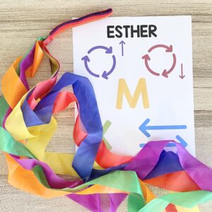 Our Time to Shine Ribbon Wands - Follow along with this fun ribbon wands pattern for a fun way to review this song in primary with a printable pattern for LDS Primary Music Leaders and families.