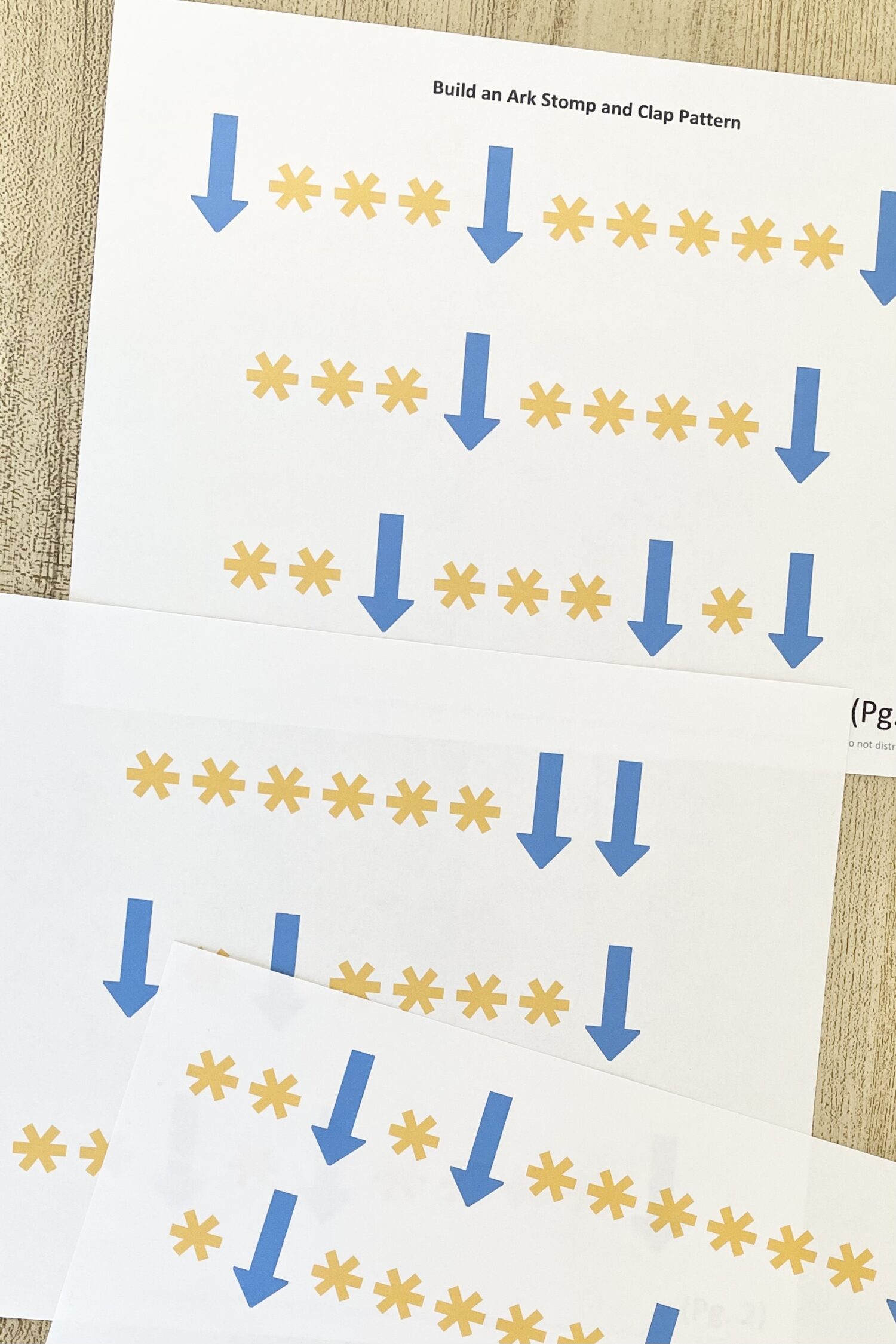 Build an Ark Stomp & Clap - Get everyone moving with this fun stomp and clap idea and alternate between two simple actions to focus on keywords as you teach this Old Testament song with printable song helps for LDS Primary Music Leaders.