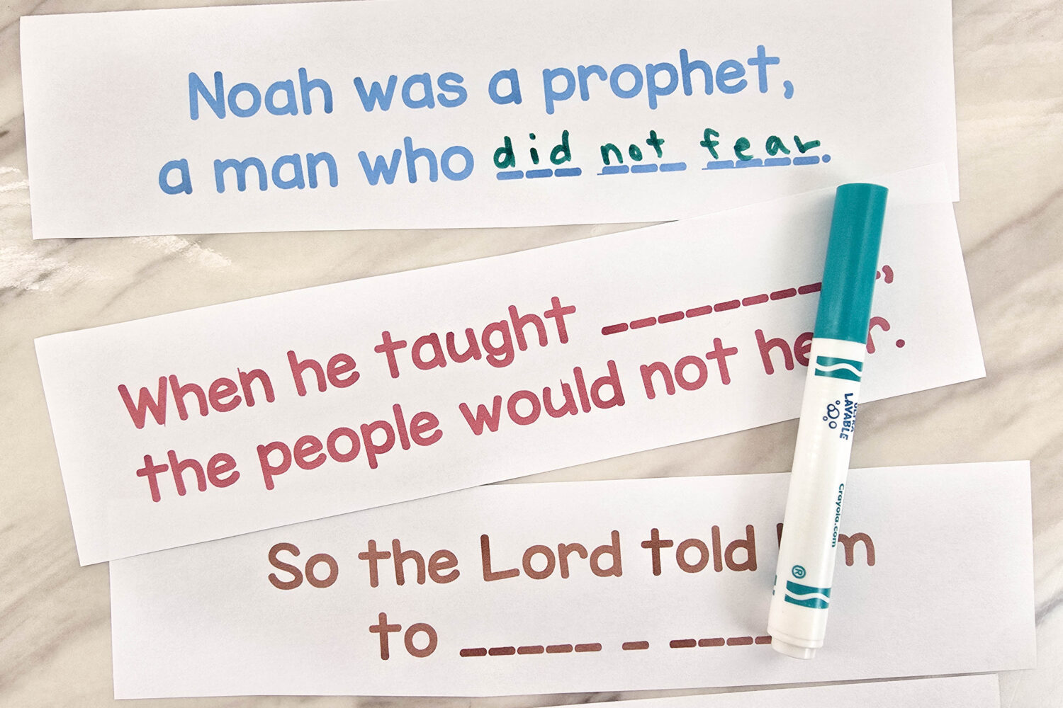 Build an Ark Fill in the Phrase 6 Build an Ark Fill in the Phrase Fun Singing Time Idea - Can you finish the phrase of the song as you learn the melody line by line. Fun lesson plan for LDS Primary music leaders.