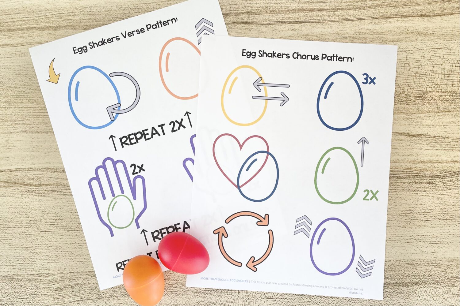 More Than Enough Pitch Leading 8 More Than Enough Egg Shakers - Engage your primary children with this fun egg shaker pattern with simple actions that follow this Mother's Day primary song. Includes printable song helps for LDS Primary Music Leaders.
