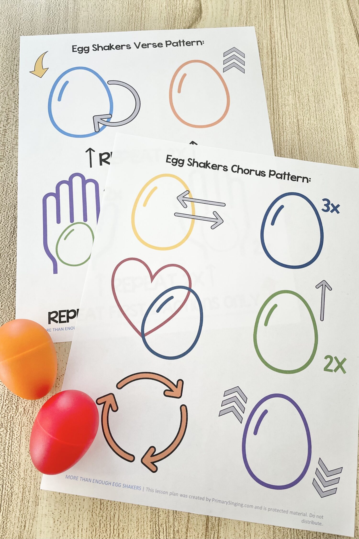 More Than Enough Egg Shakers 4 More Than Enough Egg Shakers - Engage your primary children with this fun egg shaker pattern with simple actions that follow this Mother's Day primary song. Includes printable song helps for LDS Primary Music Leaders.