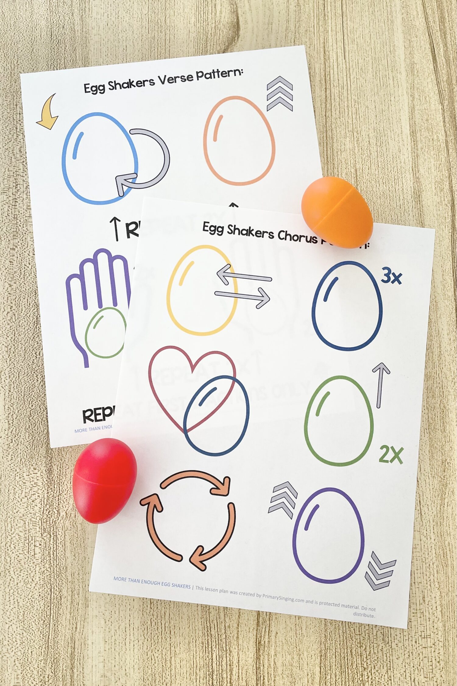 More Than Enough Egg Shakers 2 More Than Enough Egg Shakers - Engage your primary children with this fun egg shaker pattern with simple actions that follow this Mother's Day primary song. Includes printable song helps for LDS Primary Music Leaders.