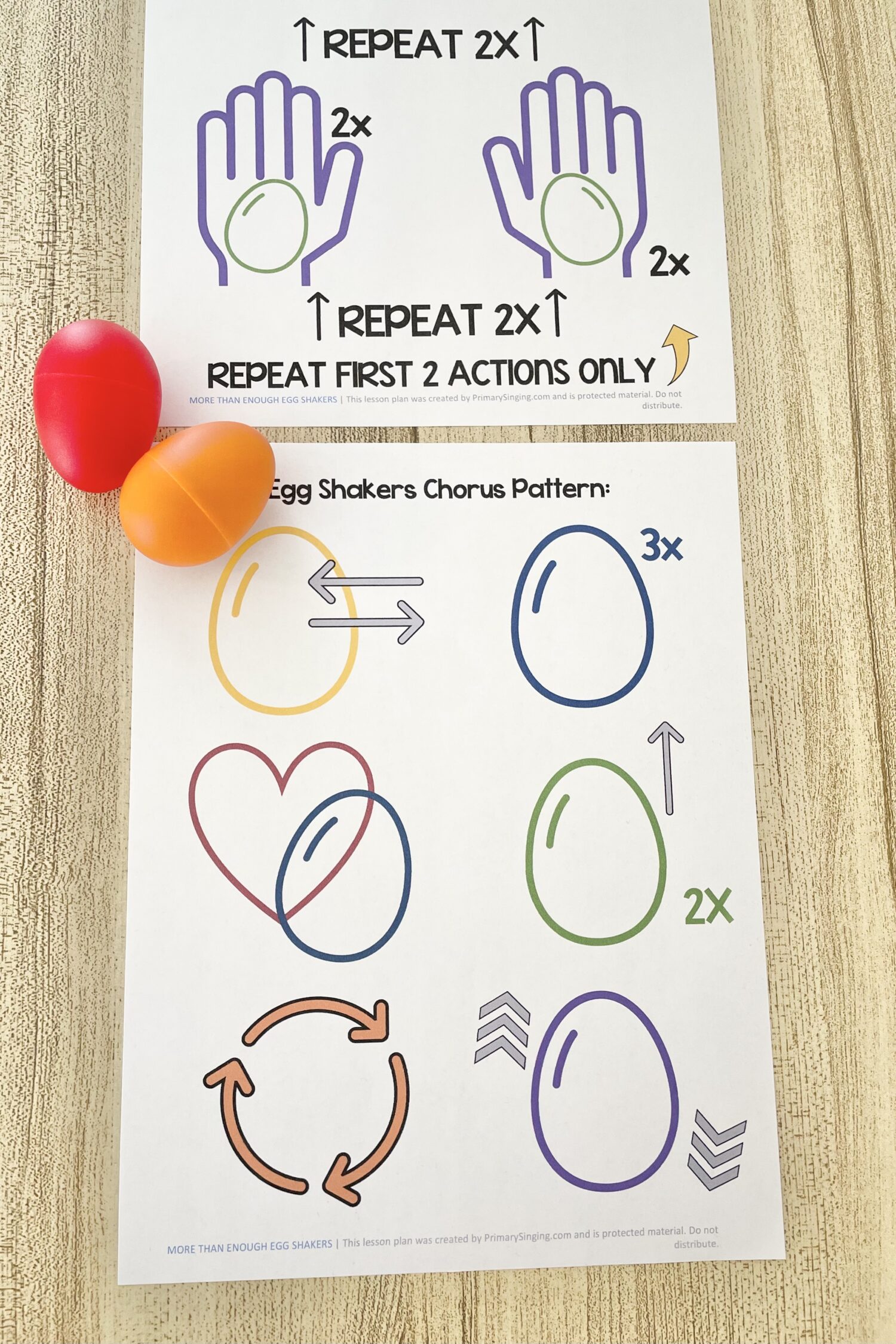 More Than Enough Egg Shakers 5 More Than Enough Egg Shakers - Engage your primary children with this fun egg shaker pattern with simple actions that follow this Mother's Day primary song. Includes printable song helps for LDS Primary Music Leaders.