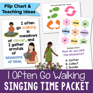 Shop I Often Go Walking Singing Time Packet