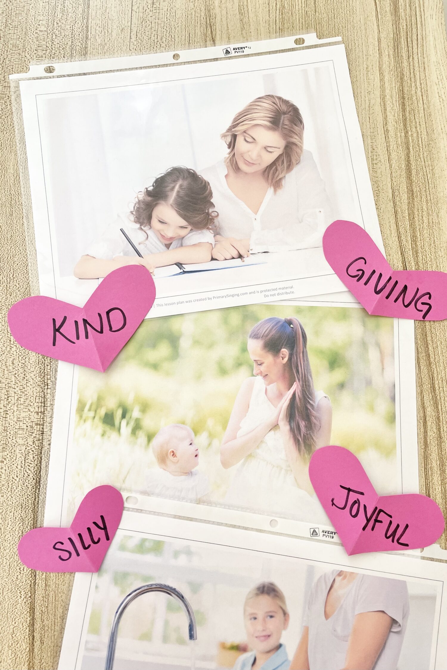Dearest Mother, I Love You Sights & Sounds 4 Dearest Mother, I Love You Sights & Sounds - Incorporate senses by listening to sounds and looking at pictures of loving mothers for a unique way to introduce or review this Mother's Day song with printables for LDS Primary Music Leaders and families.
