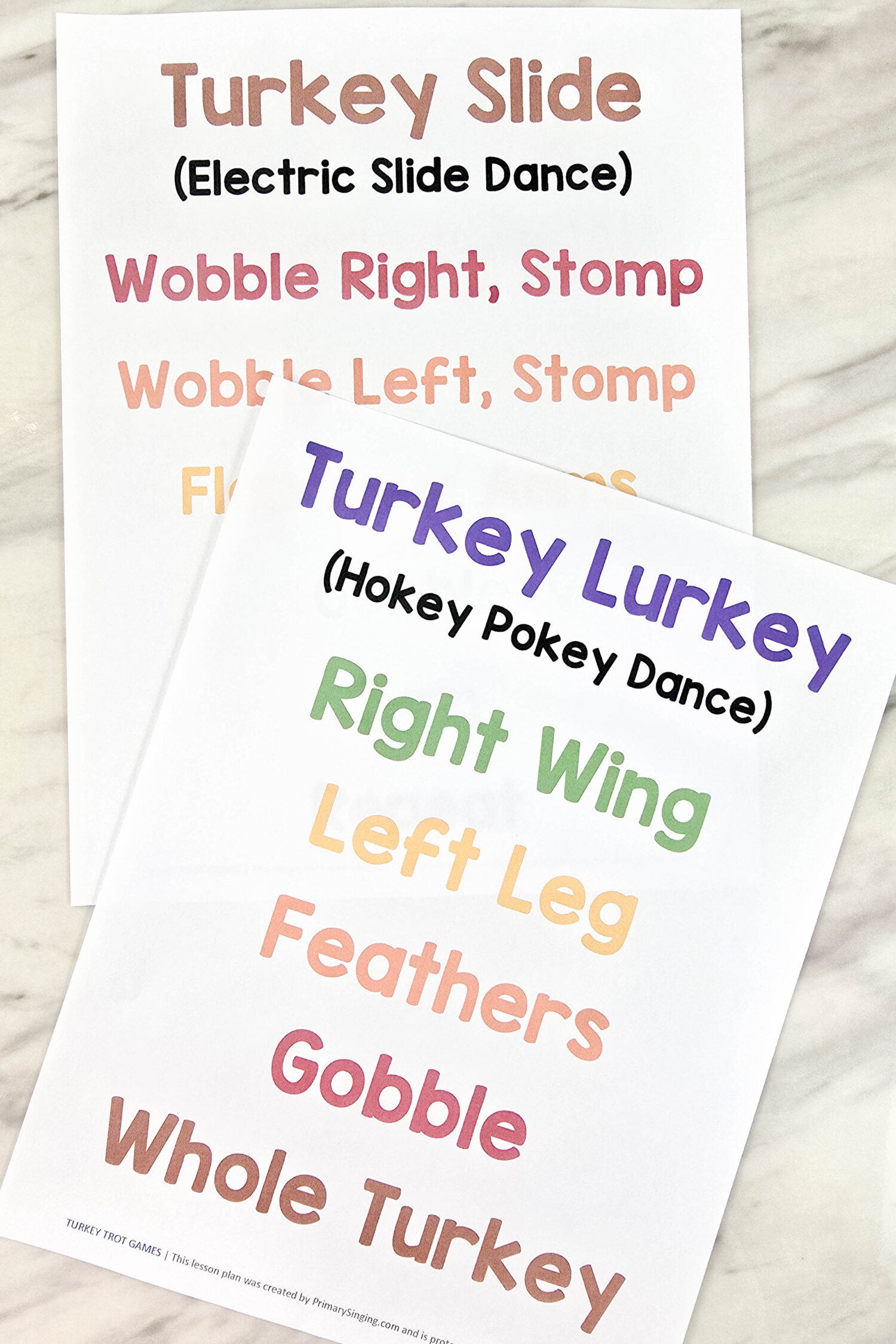 6 Easy Thanksgiving Turkey Trot Activities for Kids 2 Thanksgiving Turkey Trot Games Fun activities for LDS Primary Singing Time! Try these fun turkey themed dance moves, movement cards, a cake walk, even a relay race obstacle course! There are 6 different games to try to best fit your unique Primary.
