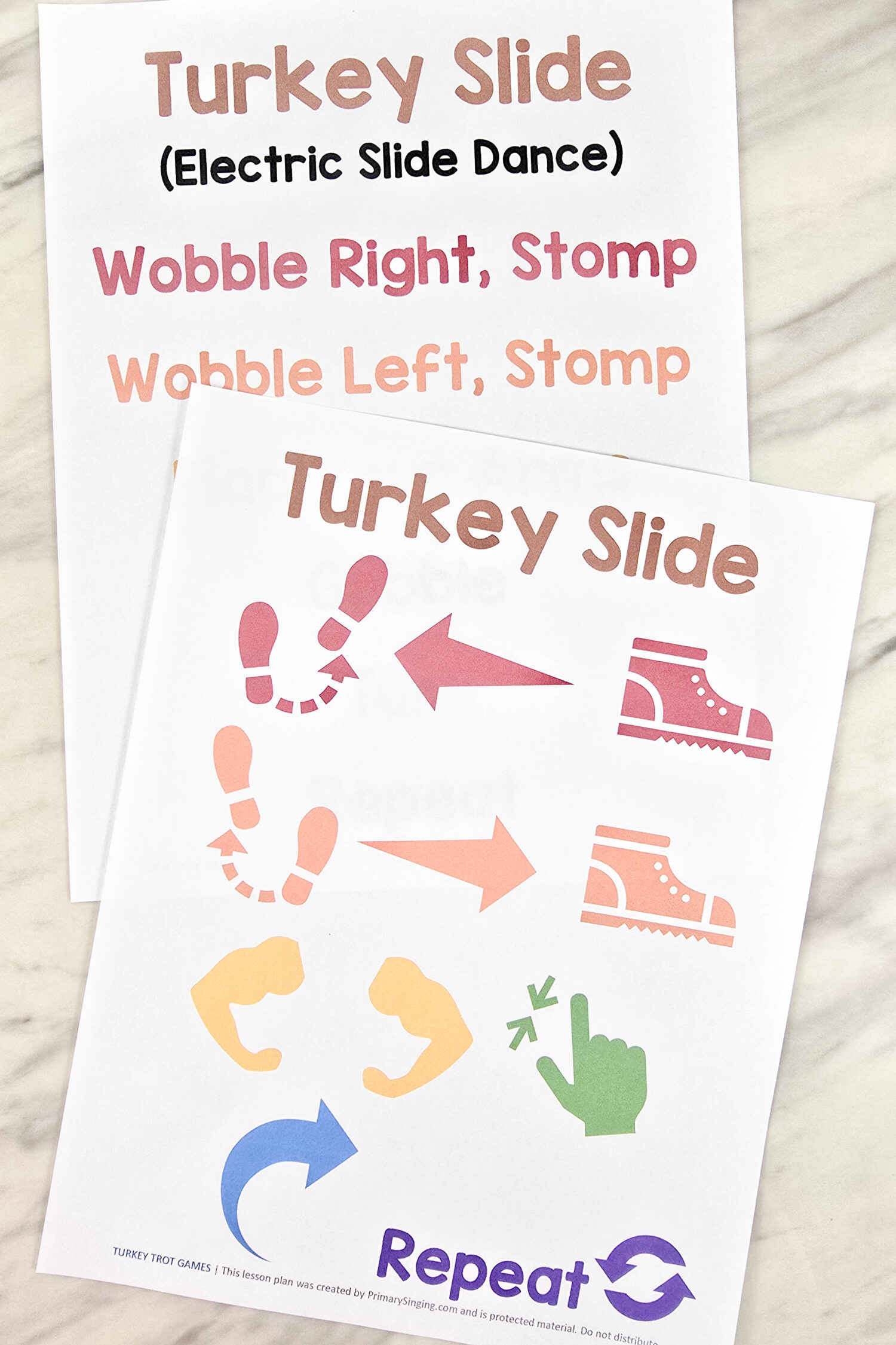 6 Easy Thanksgiving Turkey Trot Activities for Kids 4 Thanksgiving Turkey Trot Games Fun activities for LDS Primary Singing Time! Try these fun turkey themed dance moves, movement cards, a cake walk, even a relay race obstacle course! There are 6 different games to try to best fit your unique Primary.