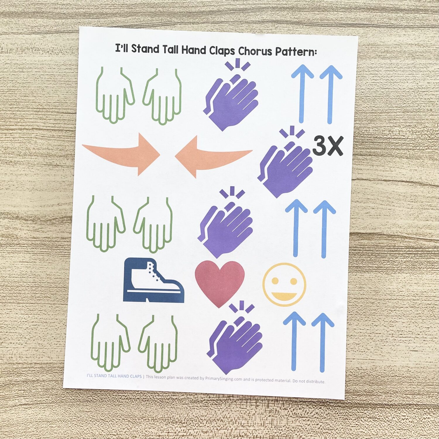 I'll Stand Tall What Comes Next 9 I'll Stand Tall Hand Claps - Follow along with this fun clapping pattern with repeating actions to get everyone involved during singing time!