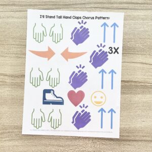 I'll Stand Tall Hand Claps - Follow along with this fun clapping pattern with repeating actions to get everyone involved during singing time!
