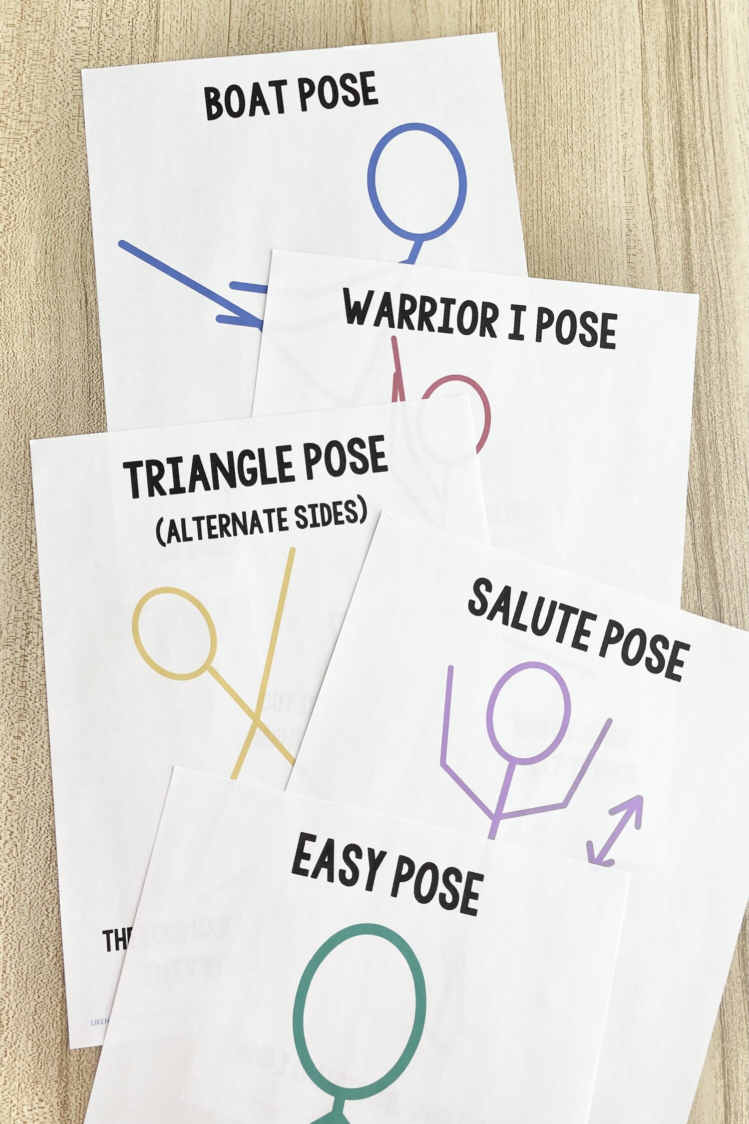 Liken the Scriptures Yoga Poses - Try these simple yoga poses for a unique way to add calm movement as you review this primary song with printable yoga pose posters for LDS Primary Music Leaders.