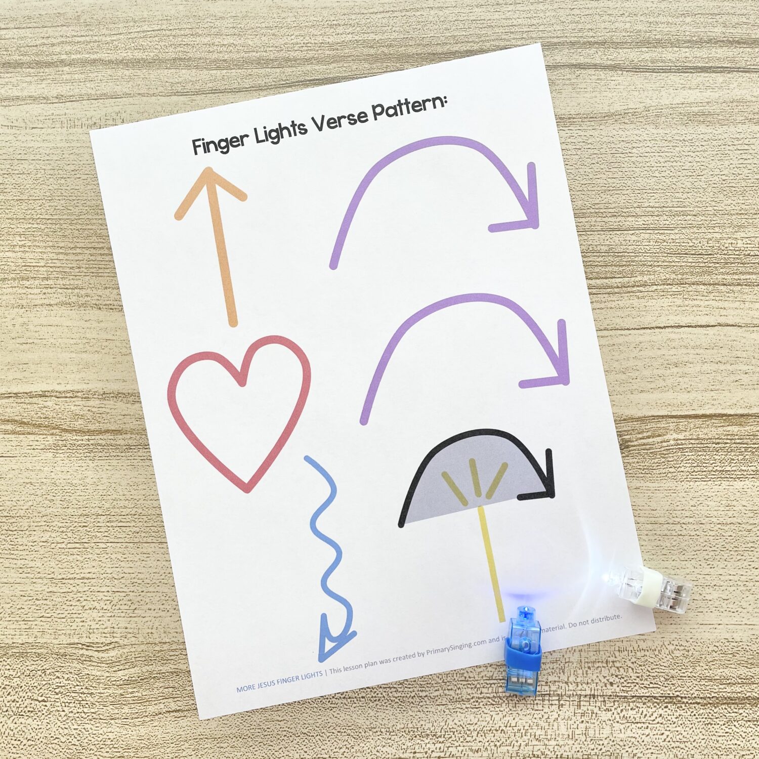 More Jesus Finger Lights - Try this easy finger lights pattern with actions for each line as you teach this primary song. Includes printable pattern for LDS Primary Music Leaders and families.