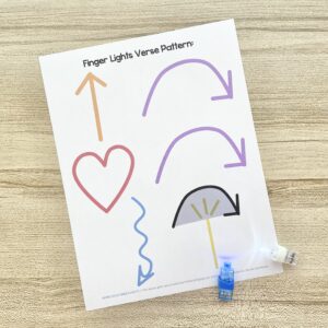 More Jesus Finger Lights - Try this easy finger lights pattern with actions for each line as you teach this primary song. Includes printable pattern for LDS Primary Music Leaders and families.