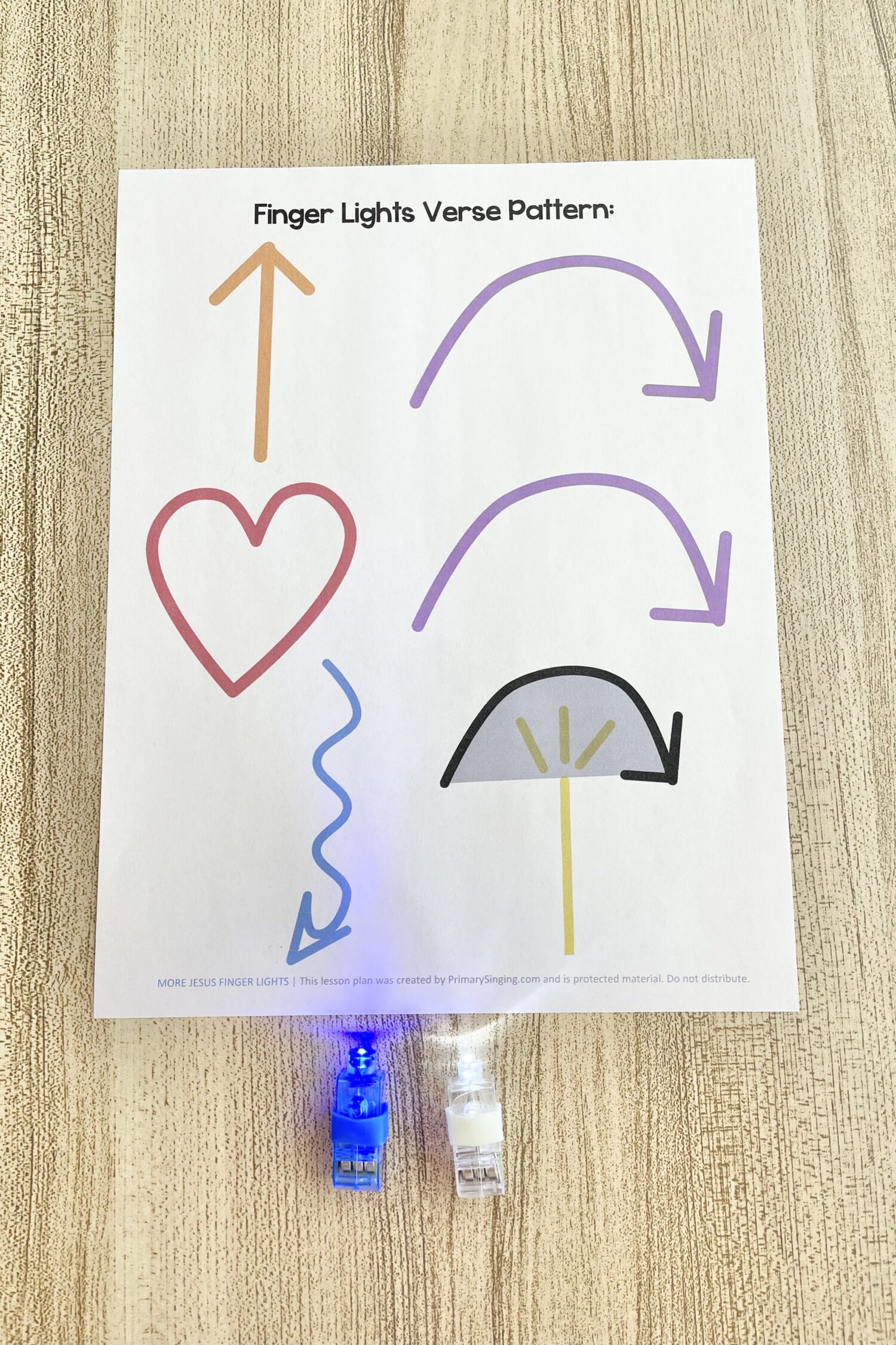 More Jesus Finger Lights - Try this easy finger lights pattern with actions for each line as you teach this primary song. Includes printable pattern for LDS Primary Music Leaders and families.