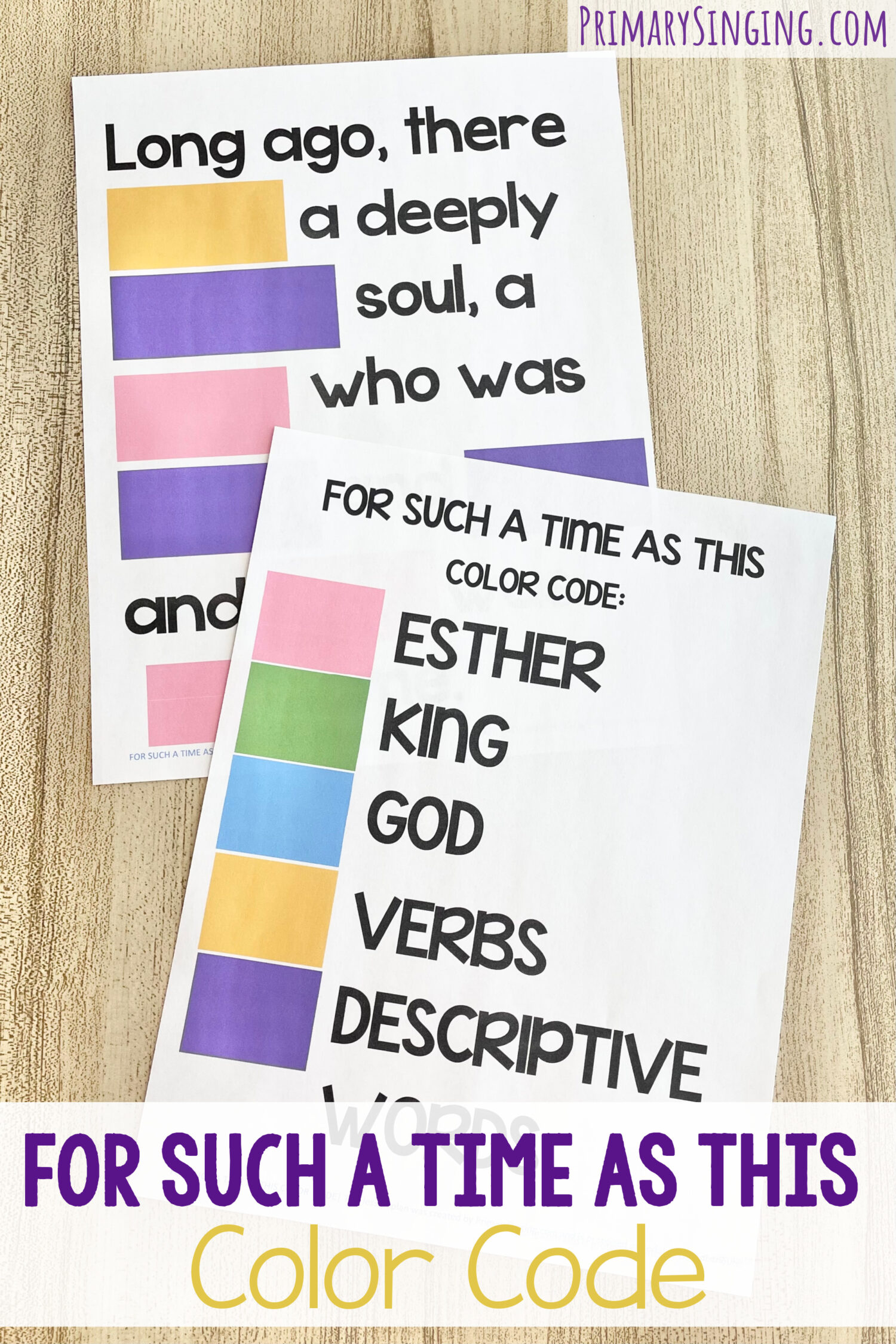 For Such a Time as This Color Code 1 For Such a Time as This Color Code - Solve this fun puzzle with colors representing keywords for a fun way to engage your logical thinkers in primary. Includes printable song helps for LDS Primary Music Leaders.