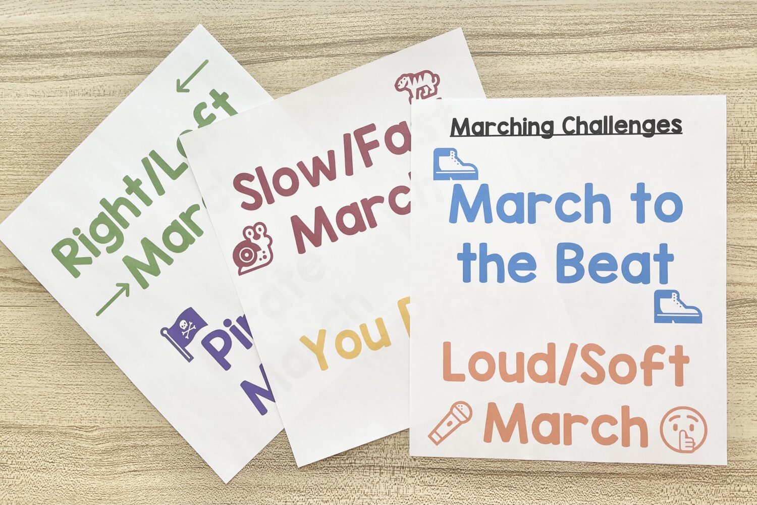 The Covenant Marching Challenges 7 The Covenant Marching Challenges - Add some movement and try 5 easy marching challenges as you review this Old Testament primary song.