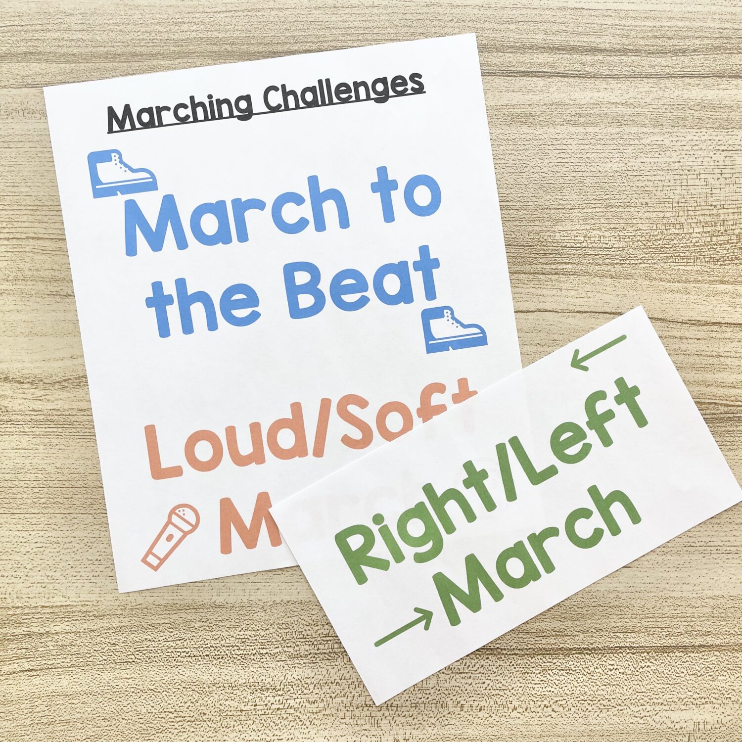 The Covenant Marching Challenges 3 The Covenant Marching Challenges - Add some movement and try 5 easy marching challenges as you review this Old Testament primary song.