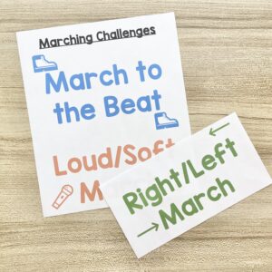 The Covenant Marching Challenges - Add some movement and try 5 easy marching challenges as you review this Old Testament primary song.