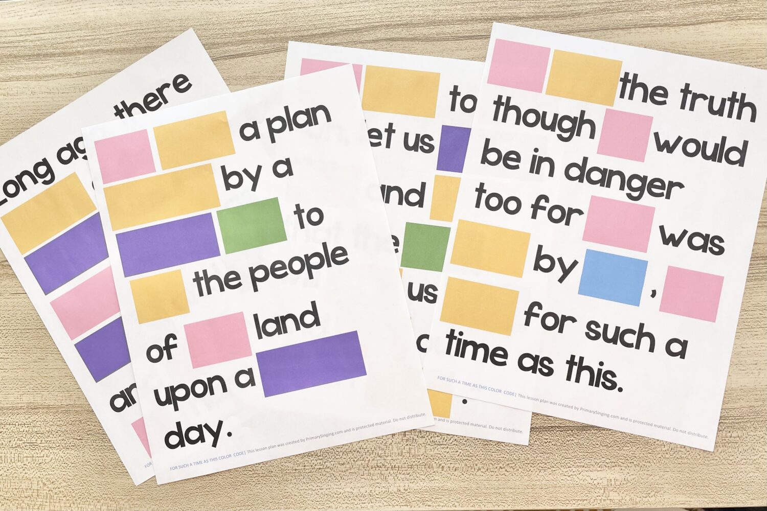 For Such a Time as This Color Code 5 For Such a Time as This Color Code - Solve this fun puzzle with colors representing keywords for a fun way to engage your logical thinkers in primary. Includes printable song helps for LDS Primary Music Leaders.