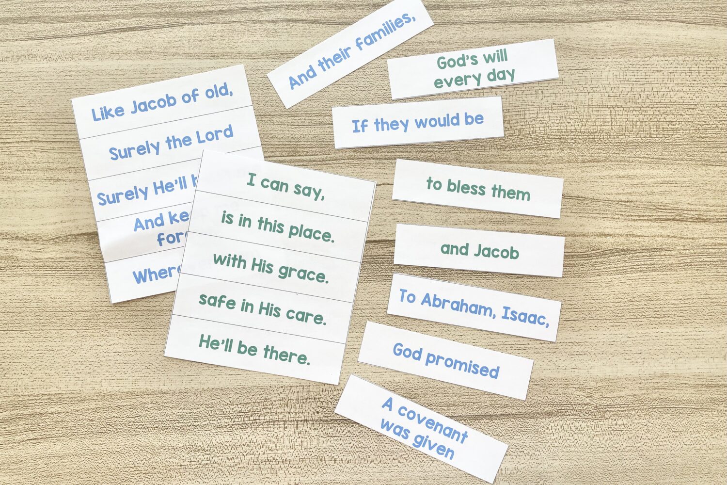 The Covenant Match the Lyrics 7 The Covenant Match the Lyrics - Match the words to complete each song phrase for a fun way to review this Old Testament primary song with printable song helps for LDS Primary Music Leaders.