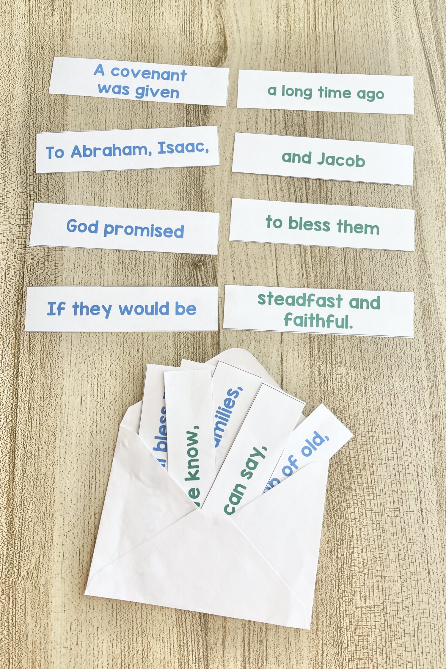 The Covenant Match the Lyrics 4 The Covenant Match the Lyrics - Match the words to complete each song phrase for a fun way to review this Old Testament primary song with printable song helps for LDS Primary Music Leaders.