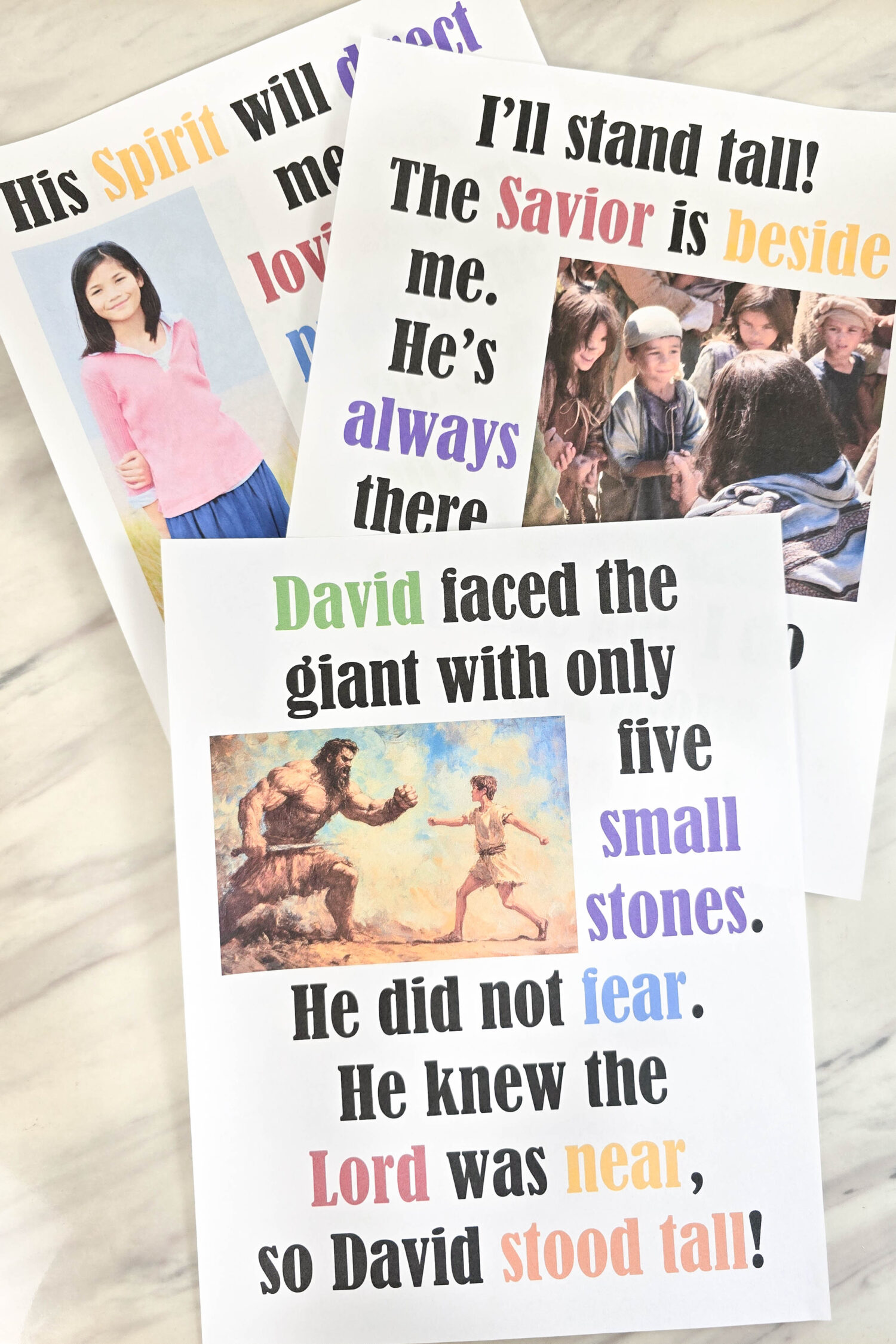 I'll Stand Tall Flip Chart 1 I'll Stand Tall flip chart for LDS Primary music leaders singing time song helps with printable lyrics song chart with photos.
