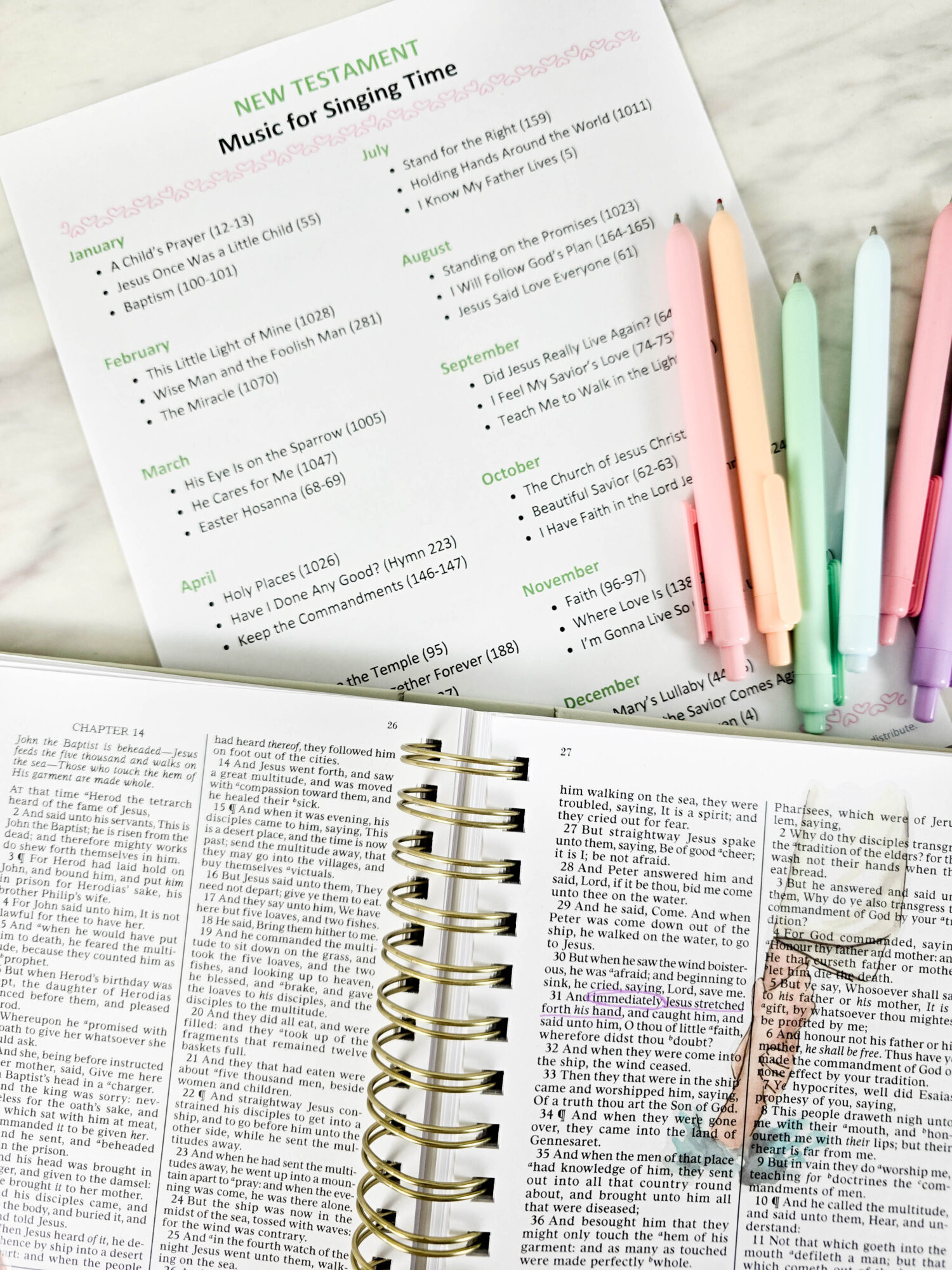 2027 New Testament Primary Song List for Singing Time from the Come Follow Me manual - Find lots of fun teaching ideas for all of this year's songs for LDS Primary music leaders, teachers, parents, and families at Primary Singing!