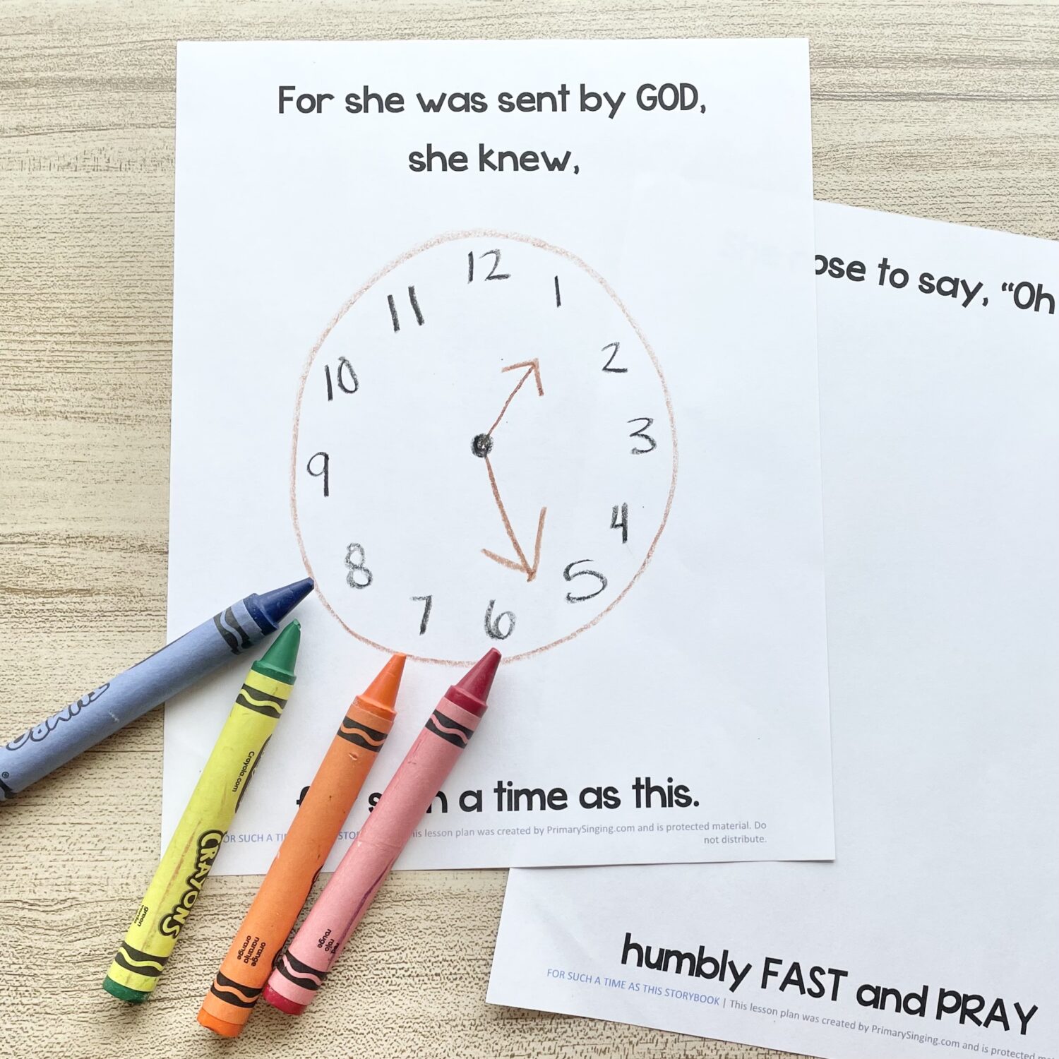 For Such a Time as This Storybook - Create your own storybook by drawing pictures to represent each line as you teach this Old Testament song about Esther!