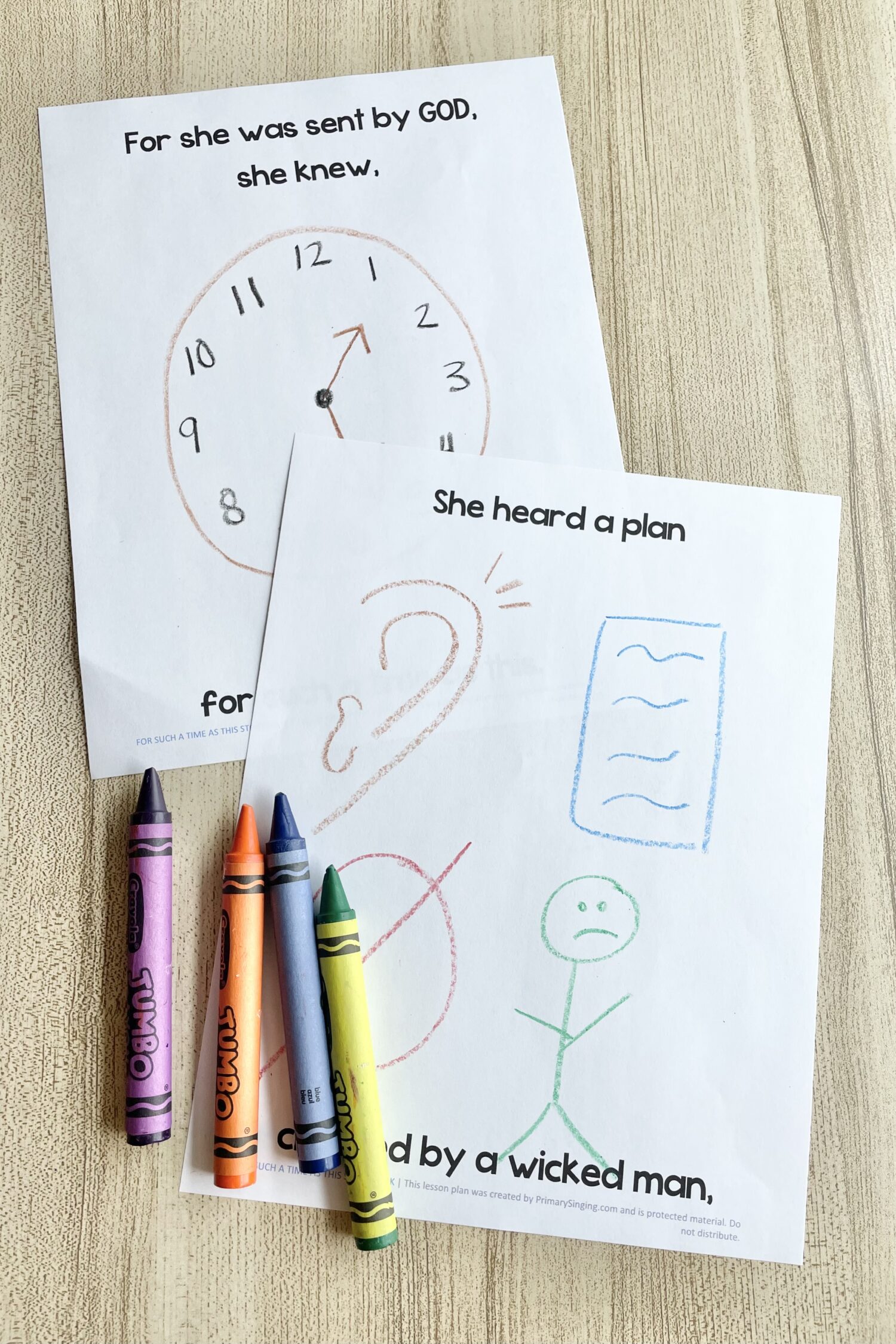 For Such a Time as This Storybook - Create your own storybook by drawing pictures to represent each line as you teach this Old Testament song about Esther!