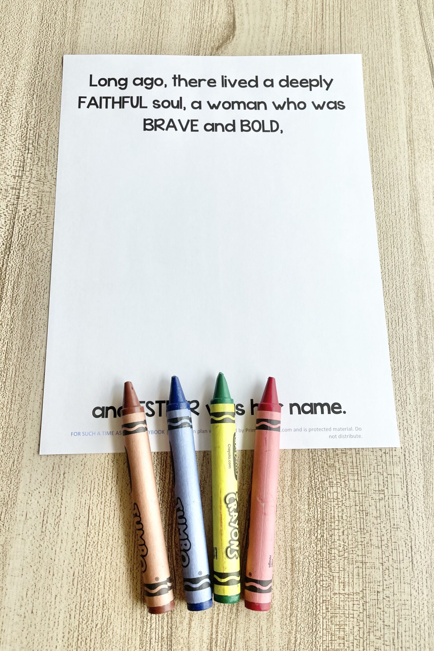 For Such a Time as This Storybook - Create your own storybook by drawing pictures to represent each line as you teach this Old Testament song about Esther!