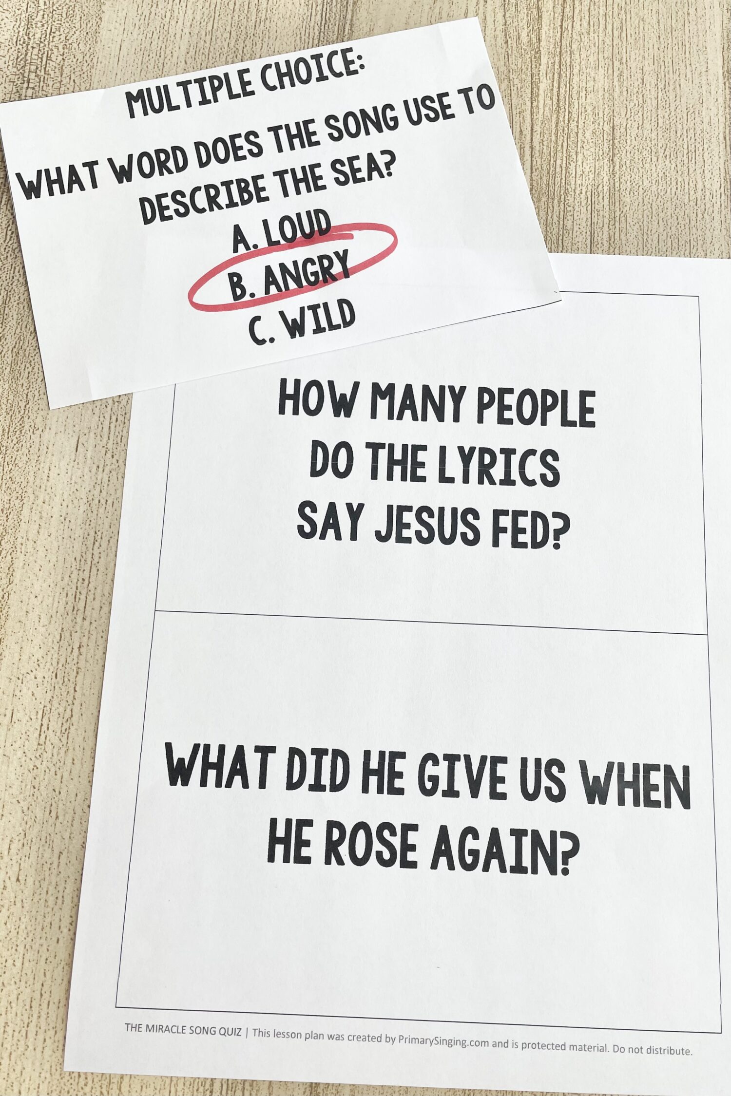 The Miracle Song Quiz - Use these trivia questions with answers from the song lyrics for a fun way to review this Come Follow Me New Testament song. Includes printable song helps for LDS Primary Music Leaders.