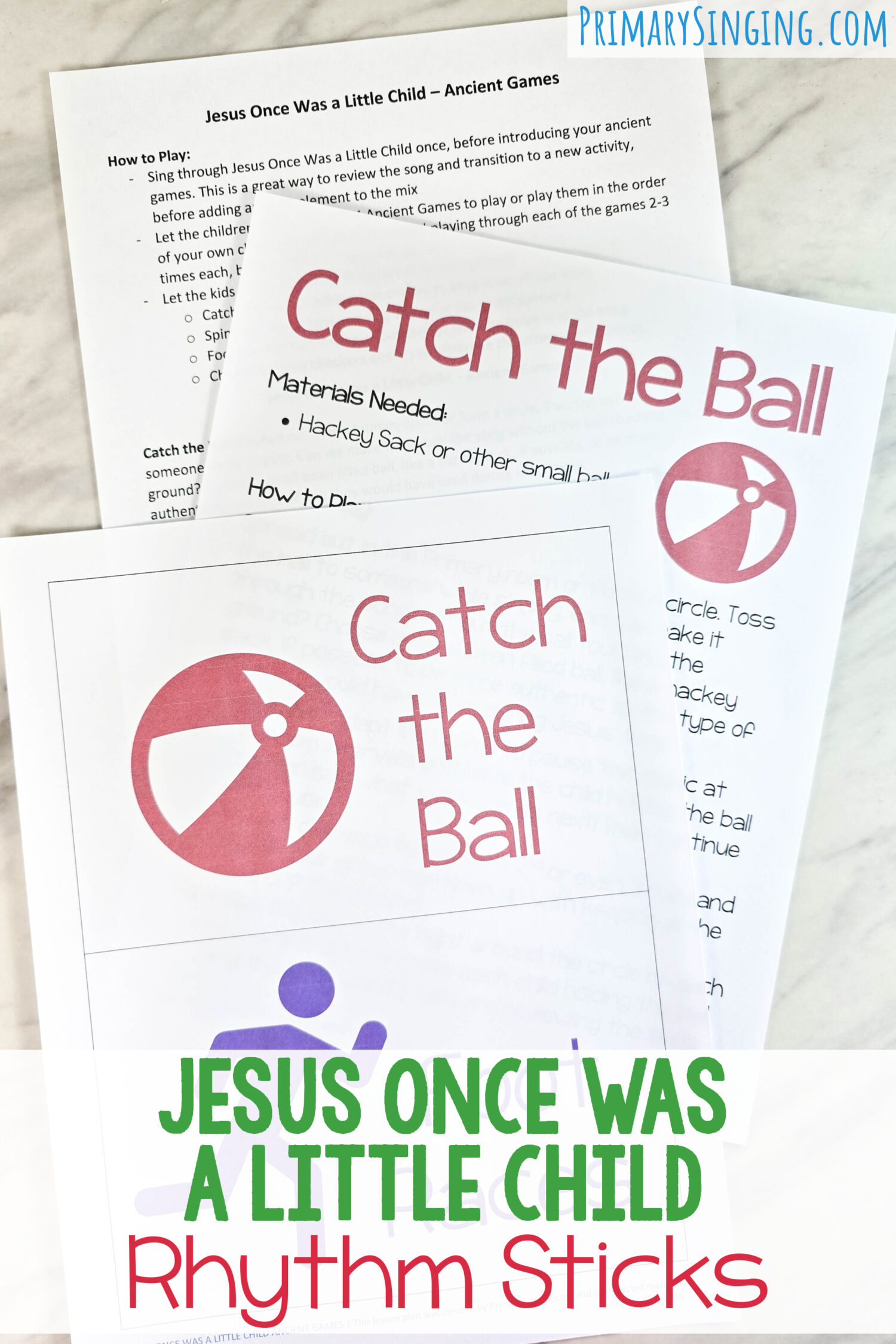 Jesus Once Was a Little Child Ancient Games fun singing time lesson plan with 4 fun games from the time of Christ! Including printable song helps for LDS Primary Music Leaders teaching this New Testament song.