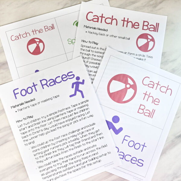 Jesus Once Was a Little Child Ancient Games fun singing time lesson plan with 4 fun games from the time of Christ! Including printable song helps for LDS Primary Music Leaders teaching this New Testament song.