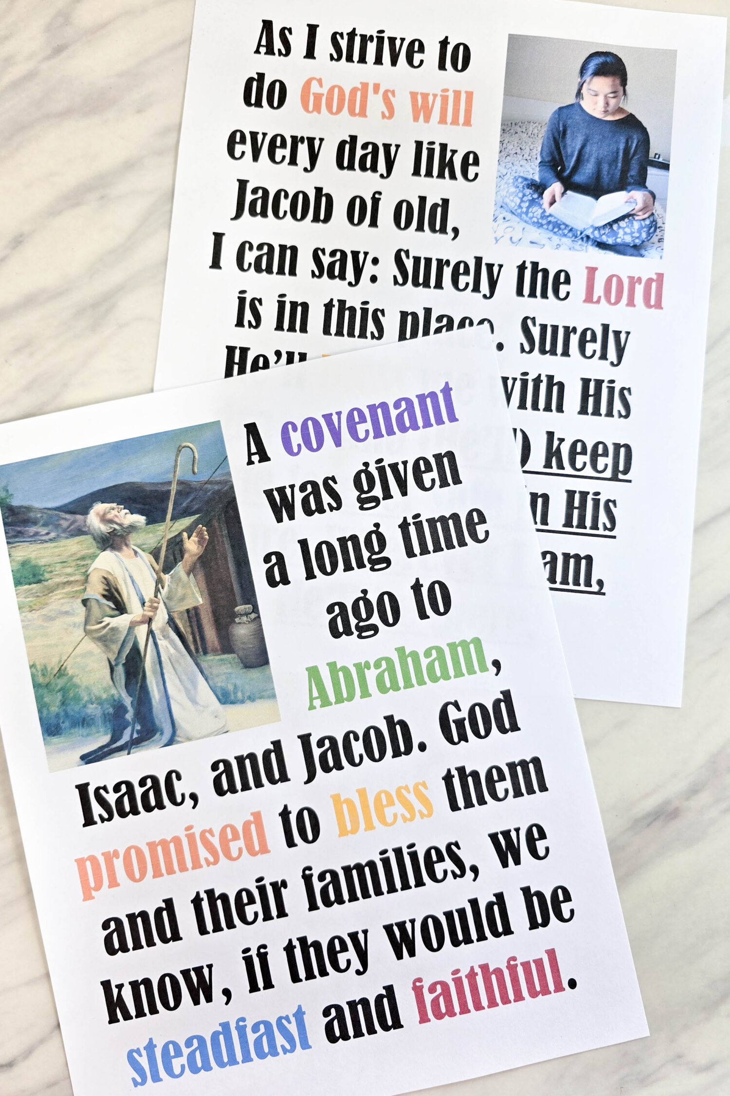 The Covenant Flip Chart printable song helps for LDS Primary Music leaders teaching this lovely song by Shawna Edwards! PDF flipchart visual aids with lyrics chart!