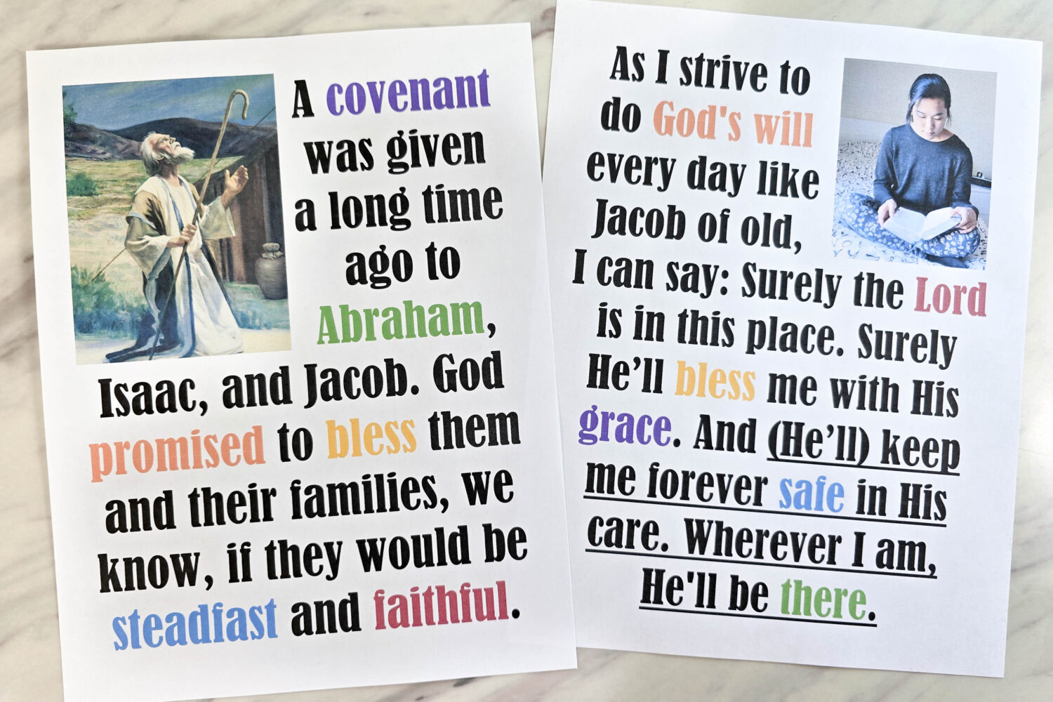 The Covenant Flip Chart printable song helps for LDS Primary Music leaders teaching this lovely song by Shawna Edwards! PDF flipchart visual aids with lyrics chart!