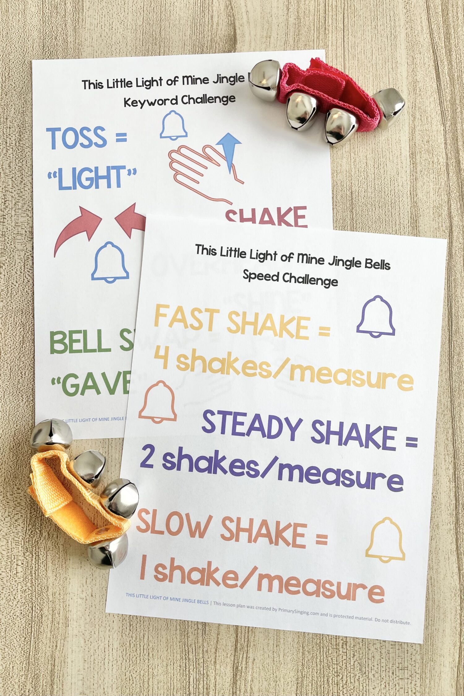 This Little Light of Mine Jingle Bells 5 This Little Light of Mine Jingle Bells - Incorporate jingle bell instruments and try these keyword and speed rhythm challenges for a fun way to review this primary song with printable song helps for LDS Primary Music Leaders and families.