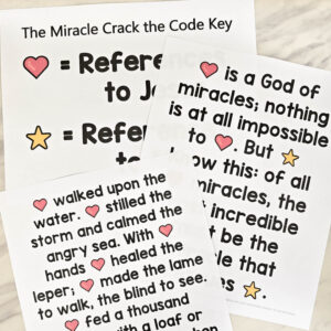 The Miracle Crack the Code - Use this fun action guide and decode what each of the symbols represent from the song lyrics. Fun singing time lesson plan for LDS Primary music leaders.