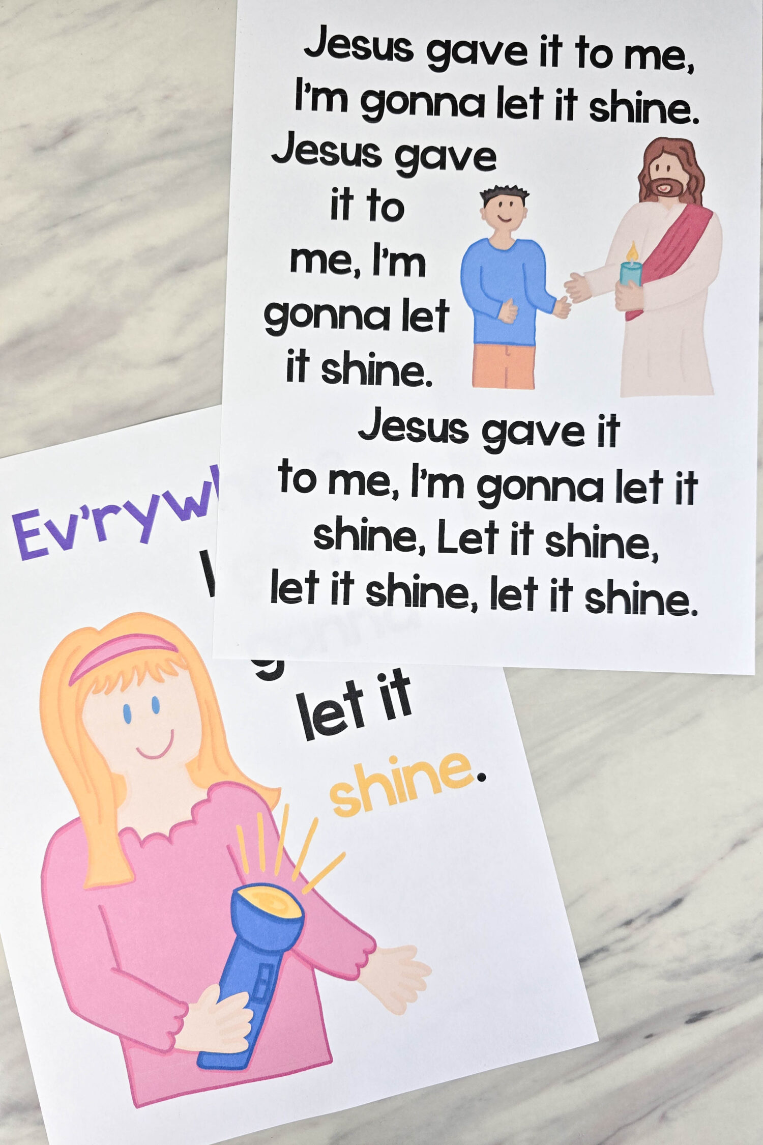 This Little Light of Mine Flip Chart & Lyrics 5 This Little Light of Mine Flip Chart - Printable illustrated song lyrics chart perfect for Singing time! PDF and Slideshow for LDS Primary music leaders.