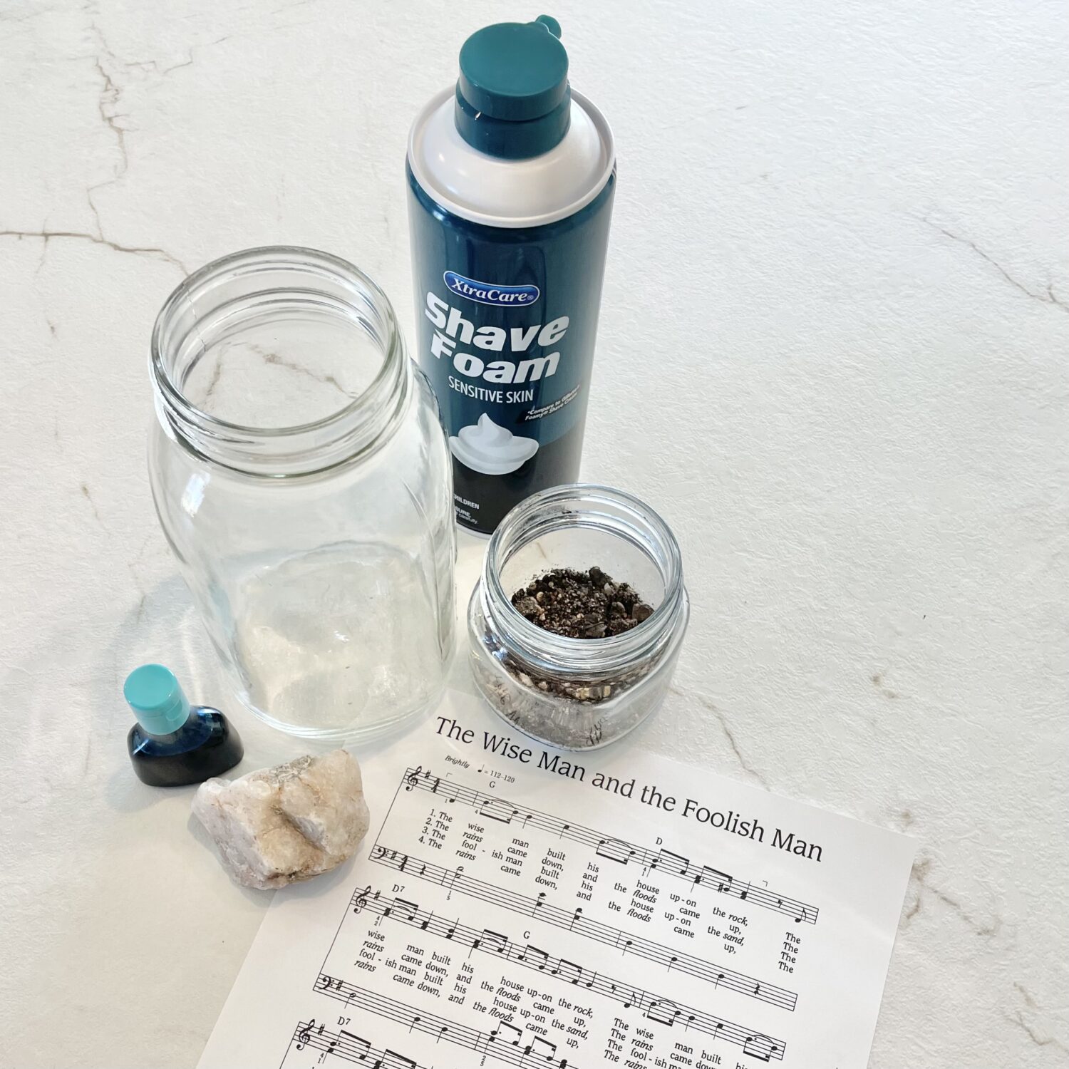 The Wise Man and the Foolish Man Object Lesson 3 The Wise Man and the Foolish Man Object Lesson - Try this cool object lesson and make a rain storm in a jar for an engaging way to connect with the lyrics as you teach this primary song!