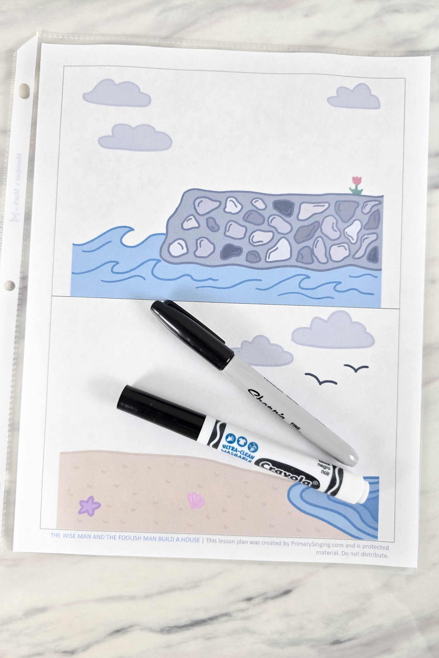 The Wise Man and the Foolish Man Build a House 3 The Wise Man and the Foolish Man Build a House singing time idea! Draw two houses, and see what happens with the rain appears! Plus additional ways to build and test your house and foundations. Fun singing time idea with printable lesson plan for LDS Primary music leaders.