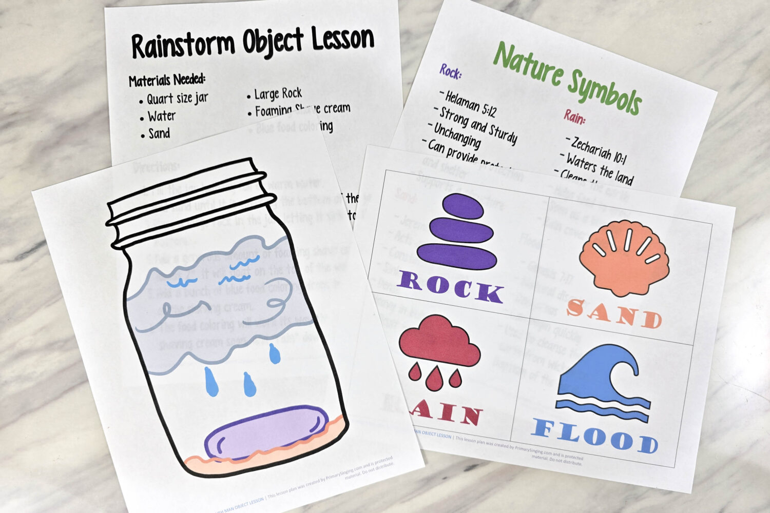 The Wise Man and the Foolish Man Object Lesson 8 The Wise Man and the Foolish Man Object Lesson - Try this cool object lesson and make a rain storm in a jar for an engaging way to connect with the lyrics as you teach this primary song!