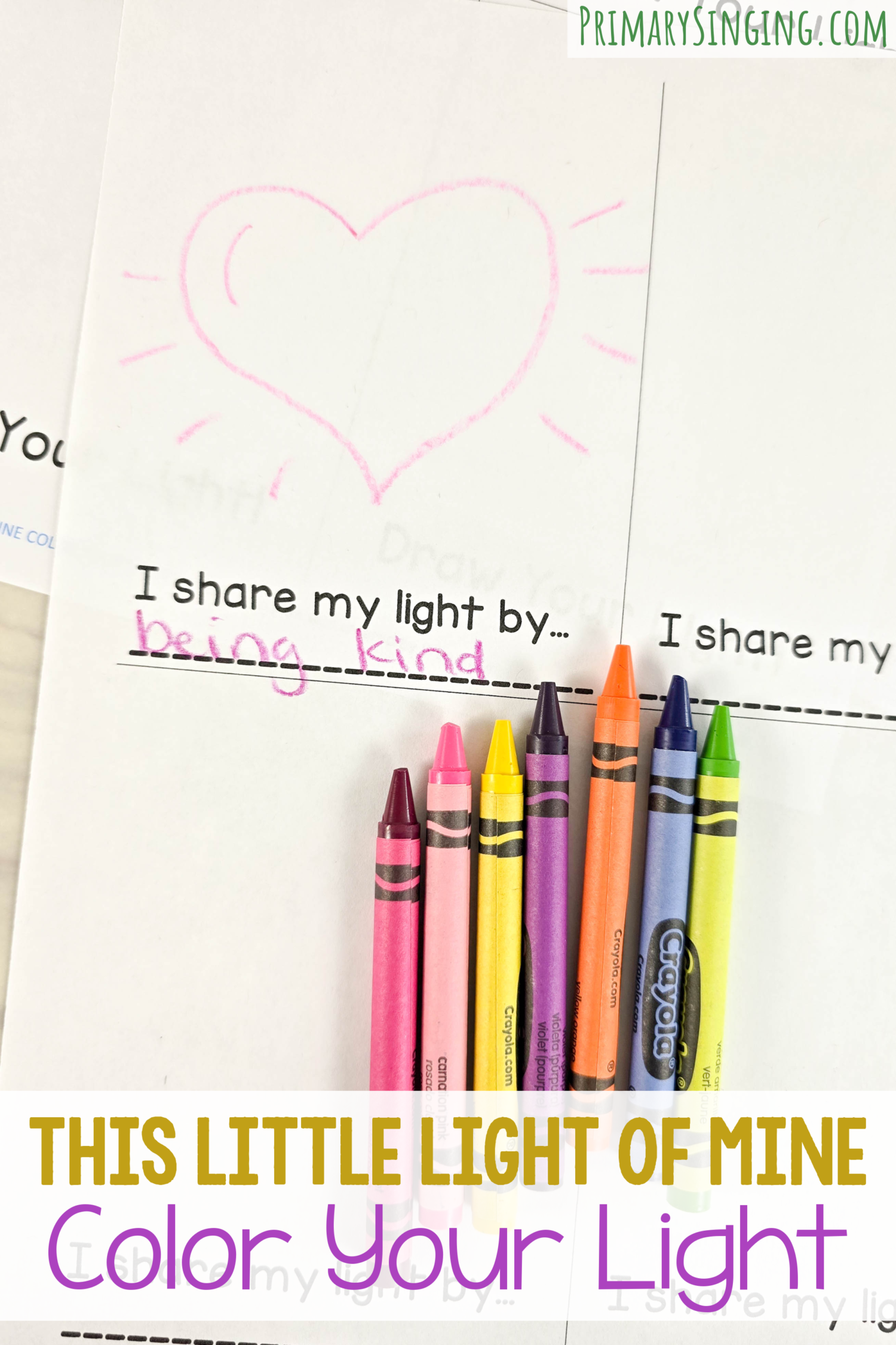 This Little Light of Mine Color Your Light - Primary Singing