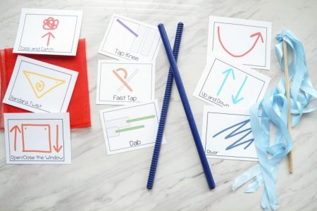 Bundle Action and Movement Cards Set on PrimarySinging