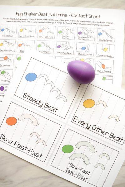 Egg Shaker Beat Rhythm Cards